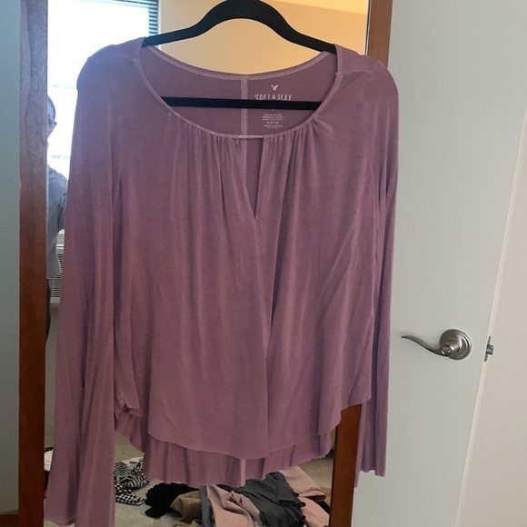 American Eagle Outfitters Tops - Soft & Sexy Purple Long Sleeve Tee